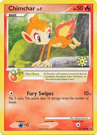 Chimchar Lv.7 [Cheri Berry | Fury Swipes]