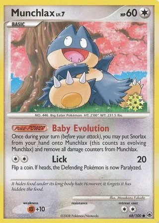 Munchlax Lv.7 [Baby Evolution | Lick]