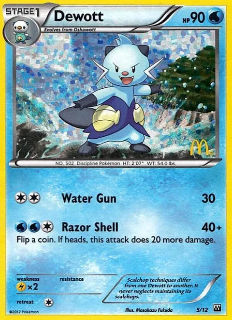 Dewott [Water Gun | Razor Shell]