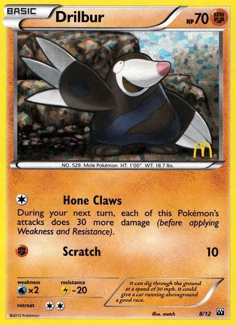 Drilbur [Hone Claws | Scratch]