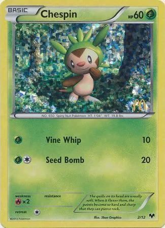 Chespin [Vine Whip | Seed Bomb]