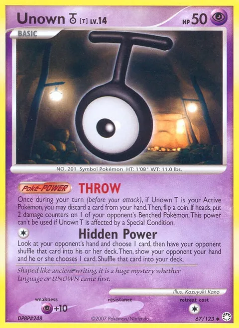 Unown [T] Lv.14 [THROW | Hidden Power]