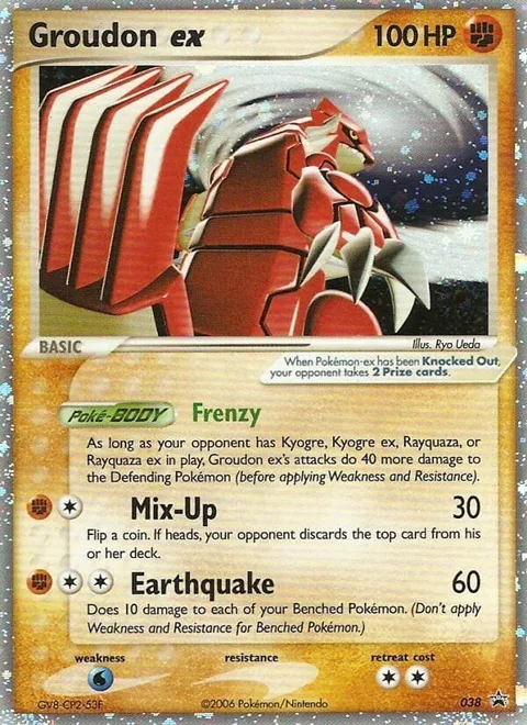 Groudon ex [Frenzy | Mix-Up | Earthquake]