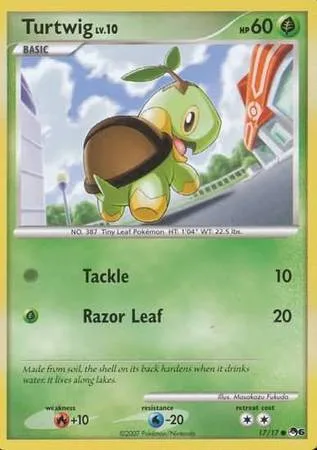 Turtwig Lv.10 [Tackle | Razor Leaf]