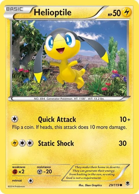 Helioptile [Quick Attack | Static Shock]