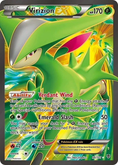Virizion EX [Verdant Wind | Emerald Slash]