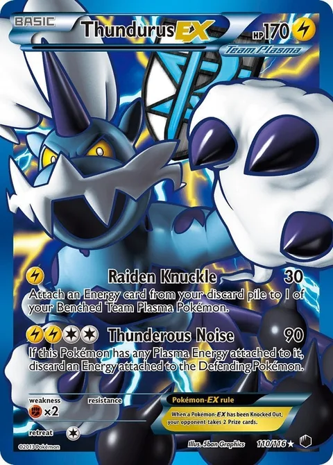 Thundurus EX [Raiden Knuckle | Thunderous Noise]