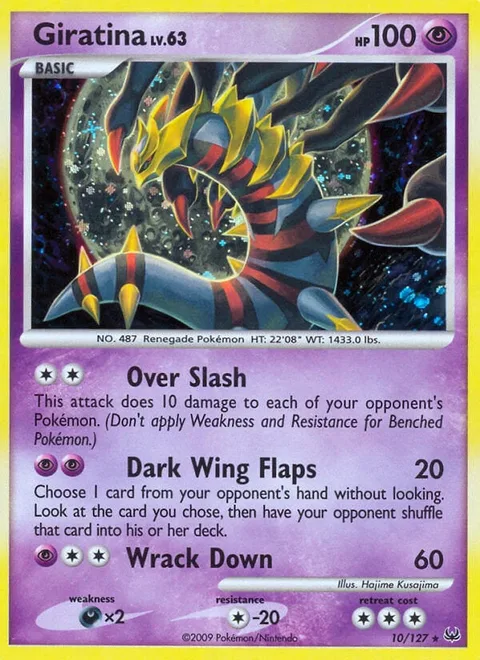 Giratina Lv.63 [Over Slash | Dark Wing Flaps | Wrack Down]
