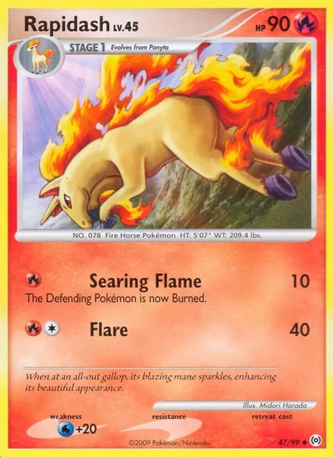 Rapidash Lv.45 [Searing Flame | Flare]