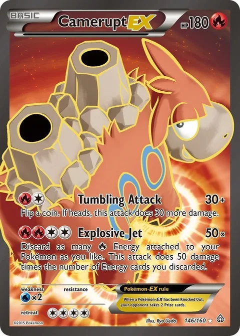 Camerupt EX [Tumbling Attack | Explosive Jet]