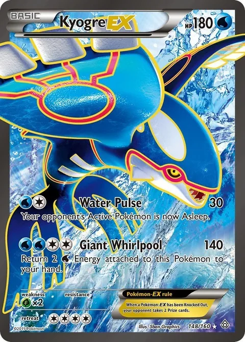 Kyogre EX [Water Pulse | Giant Whirlpool]