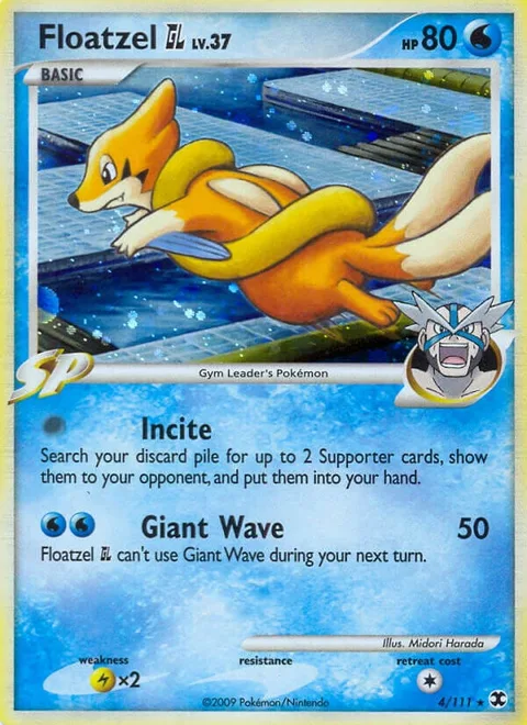 Floatzel [GL] Lv.37 [Incite | Giant Wave]