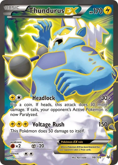 Thundurus EX [Headlock | Voltage Rush]