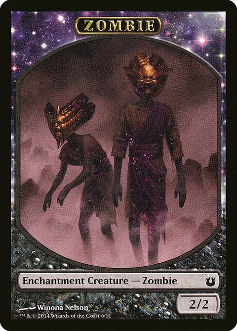 Zombie Token (Black 2/2 Enchantment)