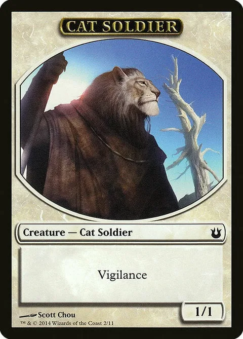 Cat Soldier Token (White 1/1)