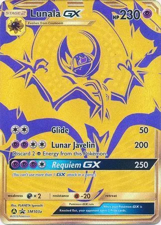 Lunala GX [Glide | Lunar Javelin | Requiem GX]