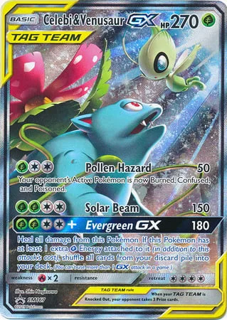 Celebi & Venusaur GX [Pollen Hazard | Solar Beam | Evergreen GX]