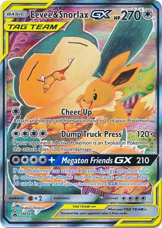 Eevee & Snorlax GX [Cheer Up | Dump Truck Press | Megaton Friends GX]