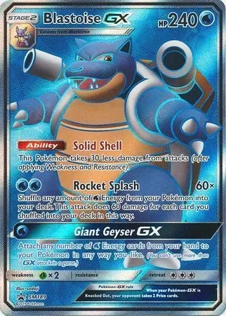 Blastoise GX [Solid Shell | Rocket Splash | Giant Geyser GX]