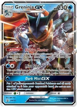 Greninja GX [Elusive Master | Mist Slash | Dark Mist GX]