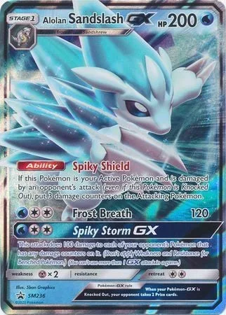 Alolan Sandslash GX [Spiky Shield | Frost Breath | Spiky Storm GX]