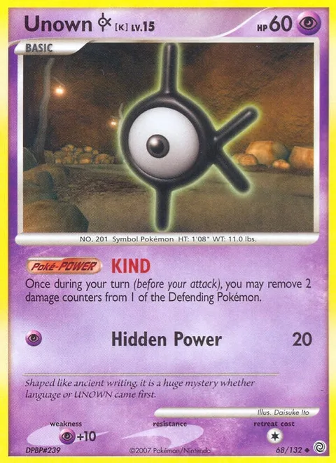 Unown [K] Lv.15 [KIND | Hidden Power]