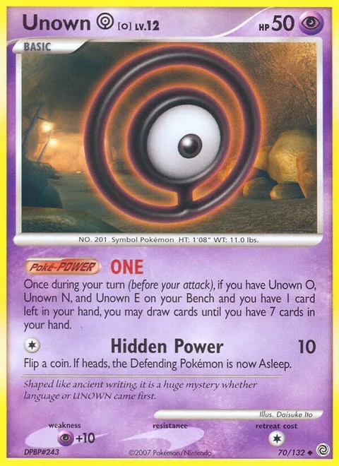 Unown [O] Lv.12 [ONE | Hidden Power]