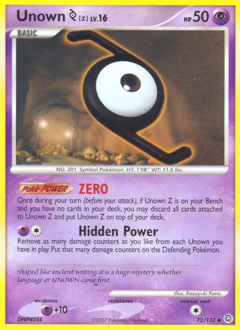 Unown [Z] Lv.16 [ZERO | Hidden Power]