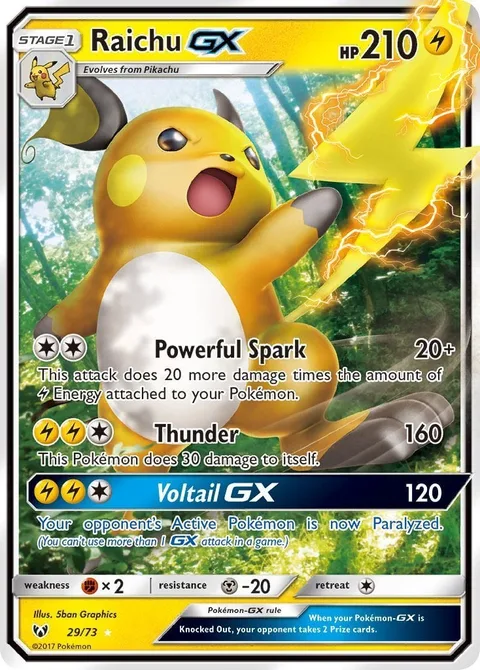 Raichu GX [Powerful Spark | Thunder | Voltail GX]
