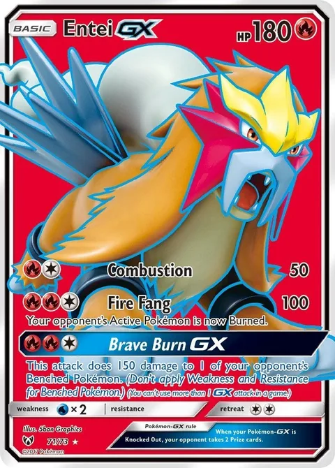 Entei GX [Combustion | Fire Fang | Brave Burn GX]
