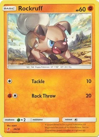 Rockruff [Tackle | Rock Throw]