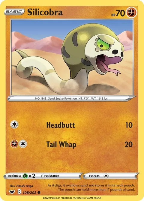 Silicobra [Headbutt | Tail Whap]