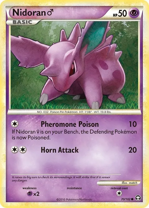 Nidoran [M] [Pheromone Poison | Horn Attack]