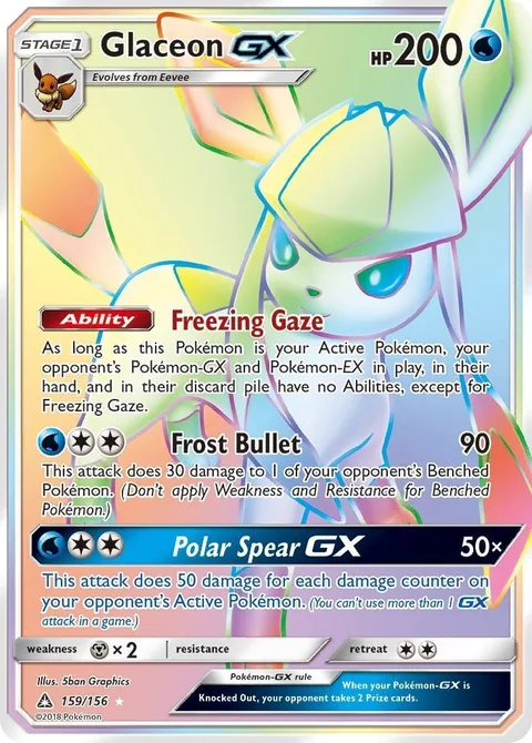 Glaceon GX [Freezing Gaze | Frost Bullet | Polar Spear GX]