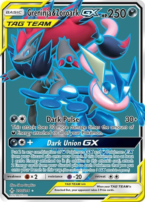 Greninja & Zoroark GX [Dark Pulse | Dark Union GX]