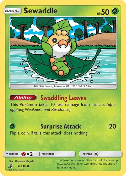 Sewaddle [Swaddling Leaves | Surprise Attack]
