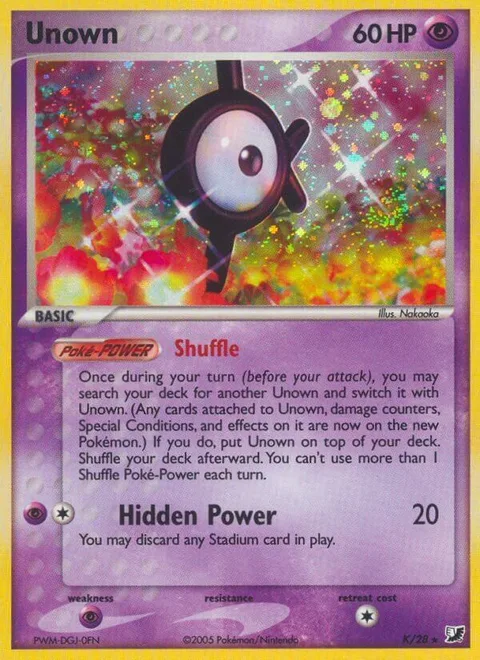 Unown [K] [Shuffle | Hidden Power]