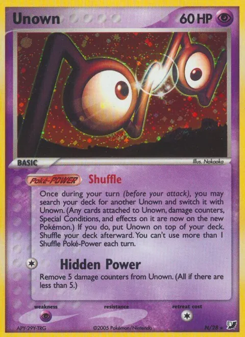 Unown [N] [Shuffle | Hidden Power]