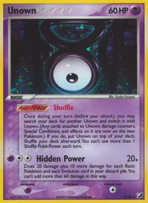 Unown [V] [Shuffle | Hidden Power]