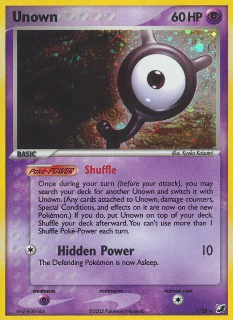 Unown [Y] [Shuffle | Hidden Power]