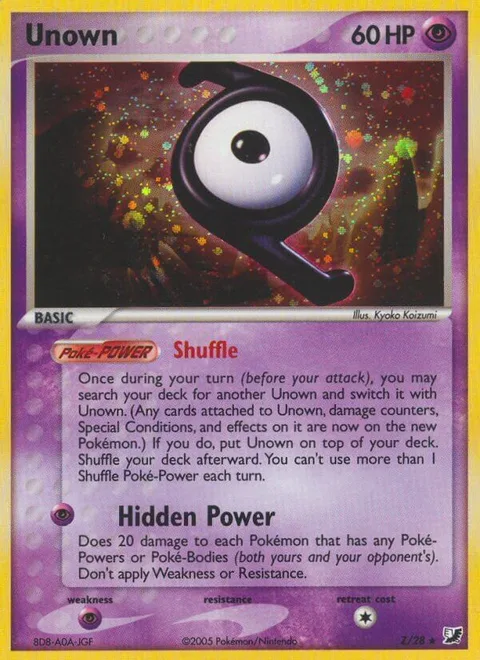 Unown [Z] [Shuffle | Hidden Power]