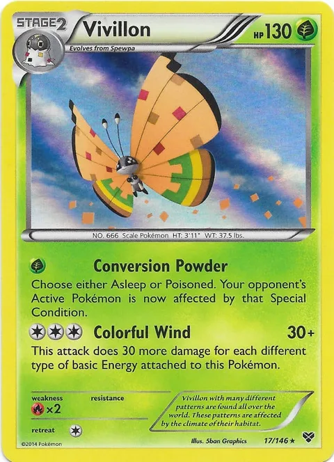 Vivillon [Conversion Powder | Colorful Wind]