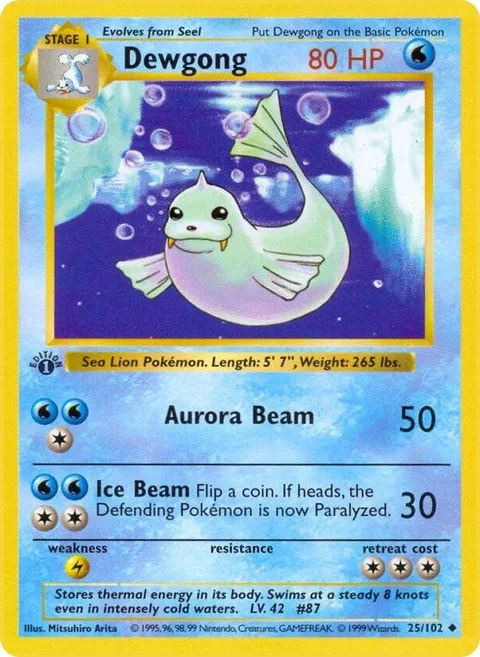 Dewgong [Aurora Beam | Ice Beam]