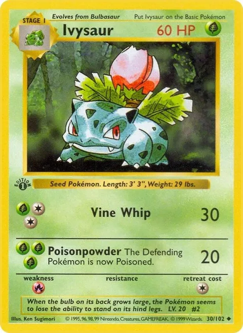 Ivysaur [Vine Whip | Poisonpowder]