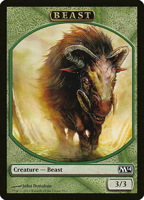 Beast Token (Green 3/3)