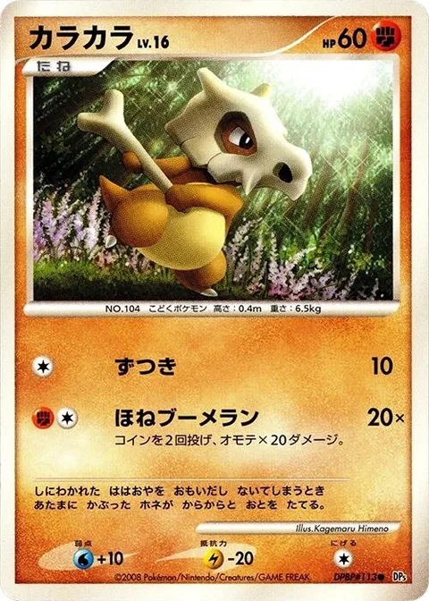 Cubone Lv.16 [Headbutt | Bonemerang]