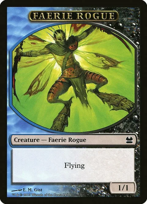 Faerie Rogue Token (Blue and Black 1/1)