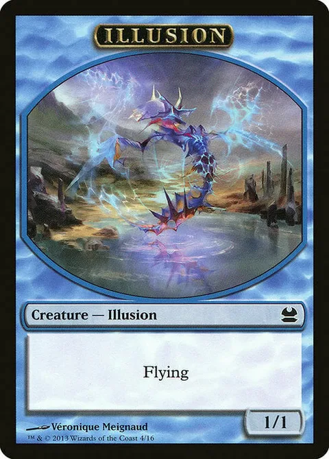 Illusion Token (Blue 1/1 Flying)