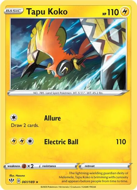 Tapu Koko [Allure | Electric Ball]
