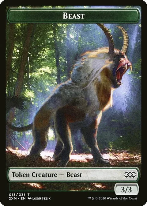 Beast Token (Green 3/3)